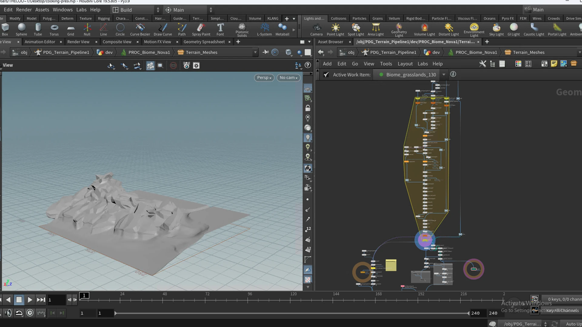 Houdini Landscape PDG screenshot 4