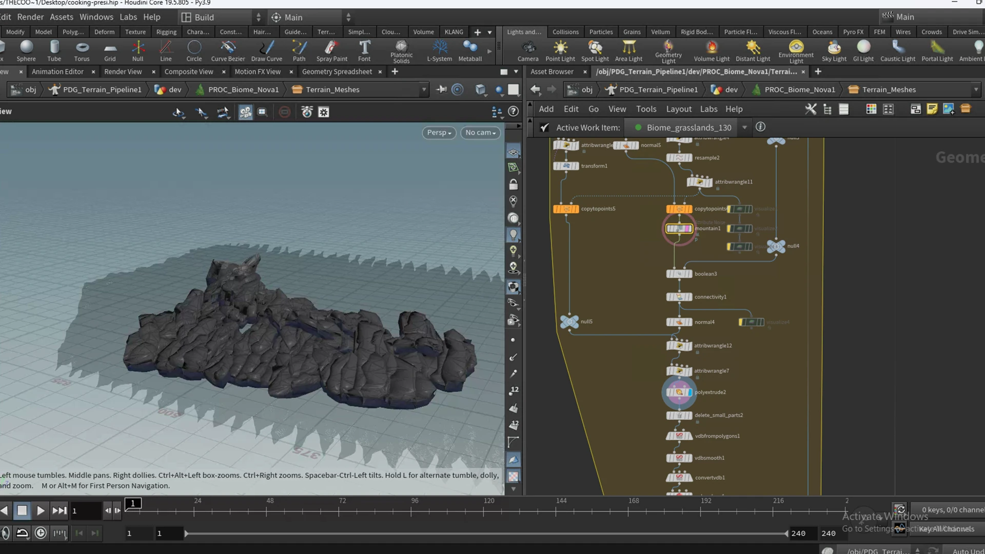 Houdini Landscape PDG screenshot 6
